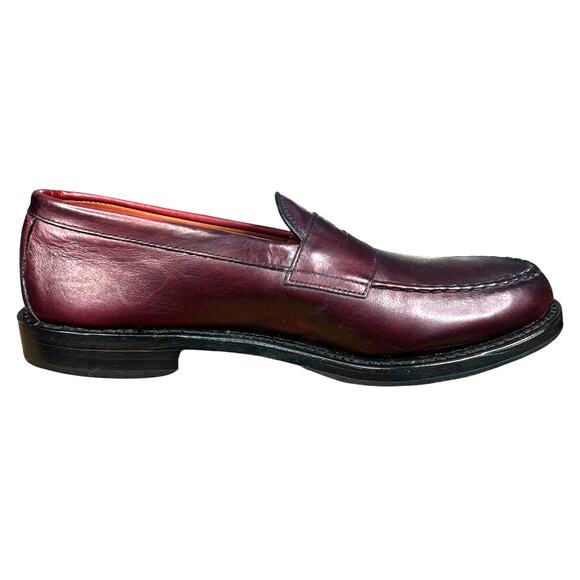 Allen Edmonds Men’s Patriot Burgundy Leather Penny Loafer Size US 8.5 D main image 8